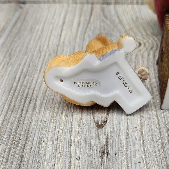 Vintage Lenox 1998 Santa Figurine Dog Limited Edition Porcelain Christmas Decor - Picture 9 of 10